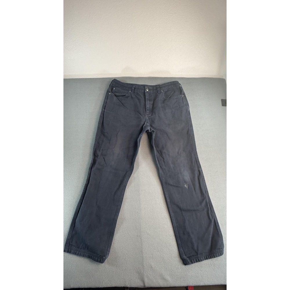 Duluth Trading Co Pants Mens 38x32 Blue Regular Fit‎ Canvas Workwear Casual